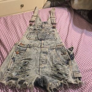 Denim overalls